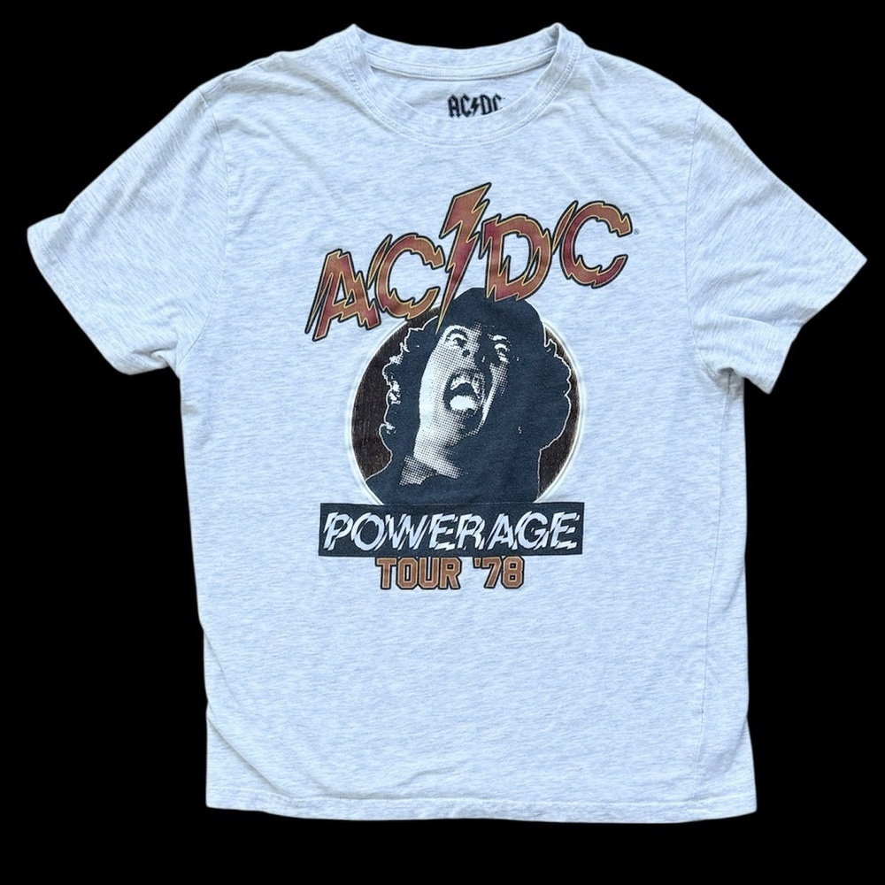 AC/DC Powerage Tour ‘78 2022 Leidsplein Presse T-shirt M